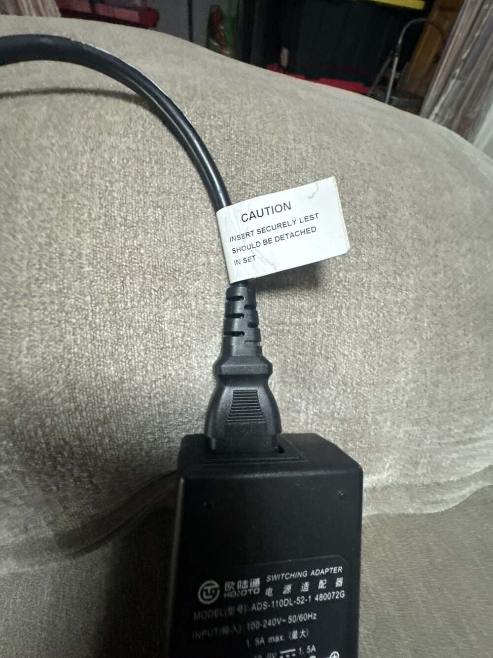 Honoto ADS-110DL-52-1 480072G Switching Adapter Power Supply - Picture 3 of 4